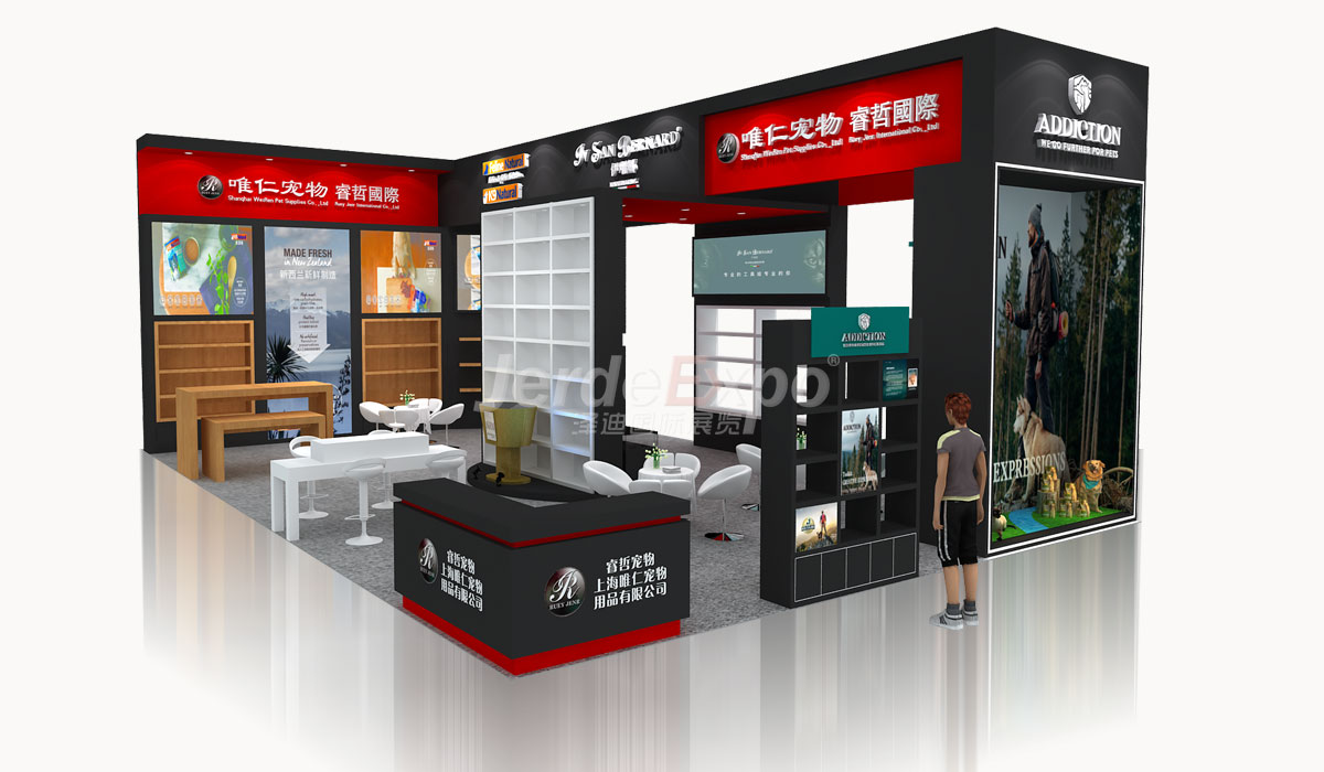 96㎡展臺設計效果圖案例欣賞