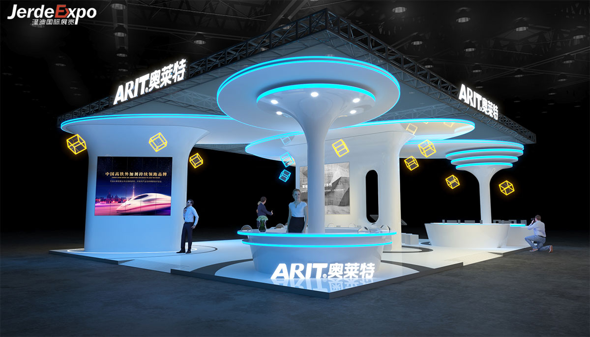 混泥土展覽設計效果圖